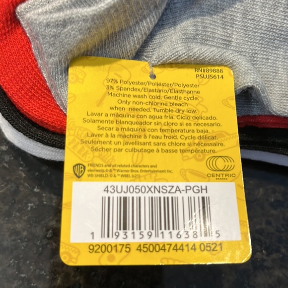 Friends 5 pack ankle socks - Picture 7 of 7